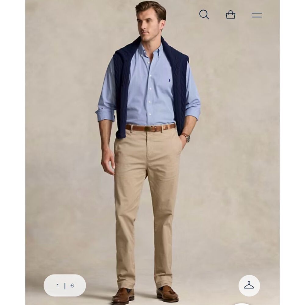 Polo Ralph Lauren Classic Fit Chino Pant in Foliage sz 38X30 NWT ( retir…